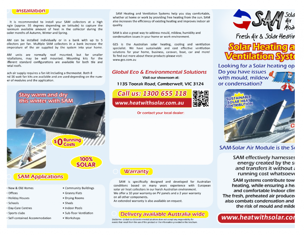 Solar Roof Vent Brochures