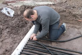 Setting up in-ground cooling