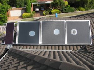 solar air heating on a roof