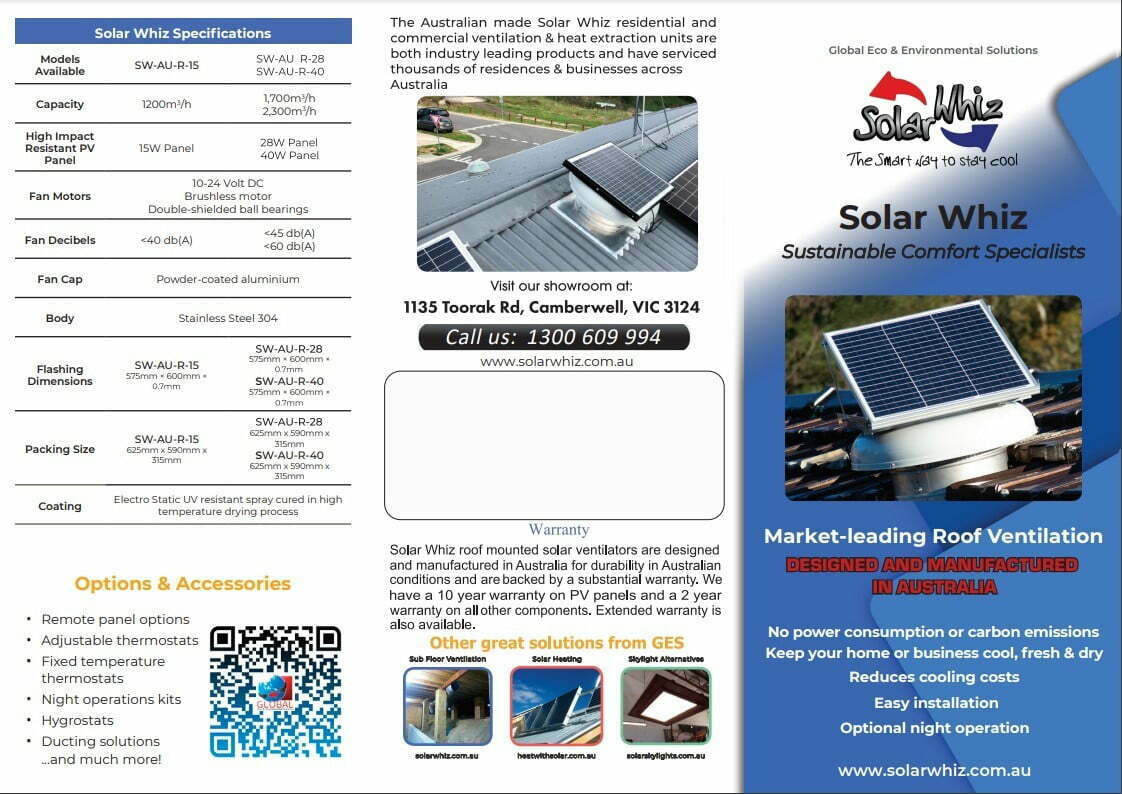 solar whiz brochure